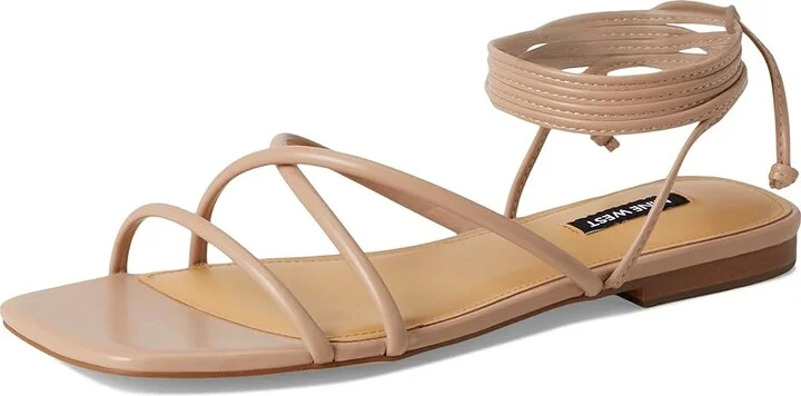 Nine West Mikila Women's Dress Sandals Light Natural : 5 M, Faux Leather - Image 5