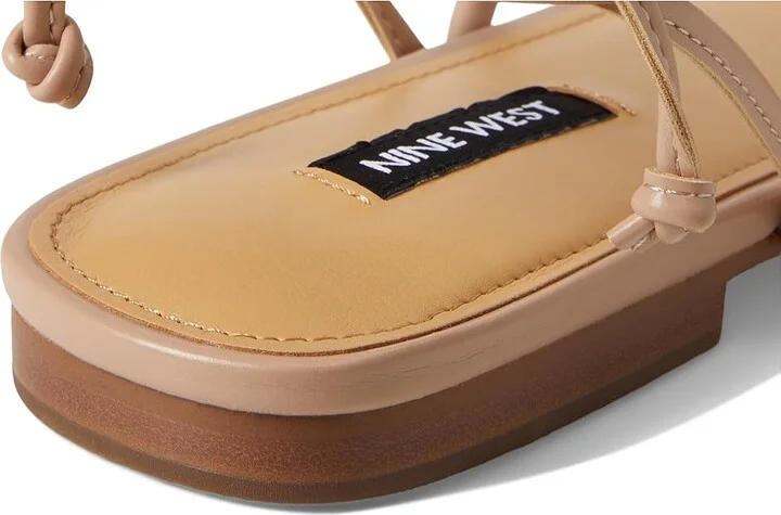 Nine West Mikila Women's Dress Sandals Light Natural : 5 M, Faux Leather - Image 7