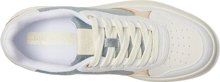 Nine West Nenya Women's Shoes White/Blue/Gold : 6.5 M, Leather - Image 2