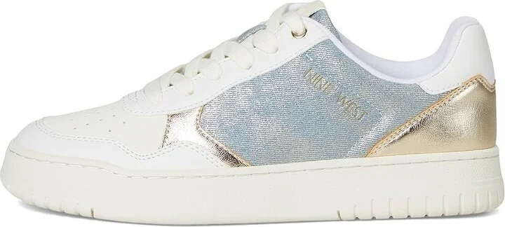Nine West Nenya Women's Shoes White/Blue/Gold : 6.5 M, Leather - Image 6