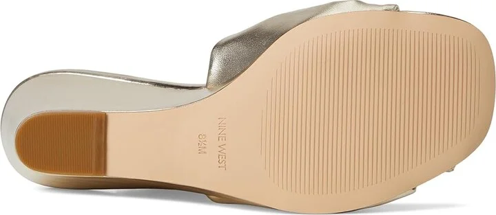 Nine West Nikhil Women's Wedge Shoes Gold : 9 M, Synthetic - Image 3