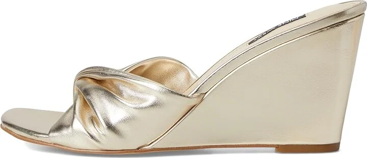 Nine West Nikhil Women's Wedge Shoes Gold : 9 M, Synthetic - Image 6
