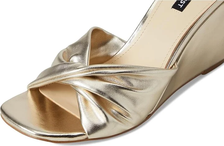 Nine West Nikhil Women's Wedge Shoes Gold : 9 M, Synthetic - Image 7