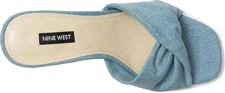 Nine West Nikhil Women's Wedge Shoes Light Blue Denim : 9.5 M, Synthetic - Image 2