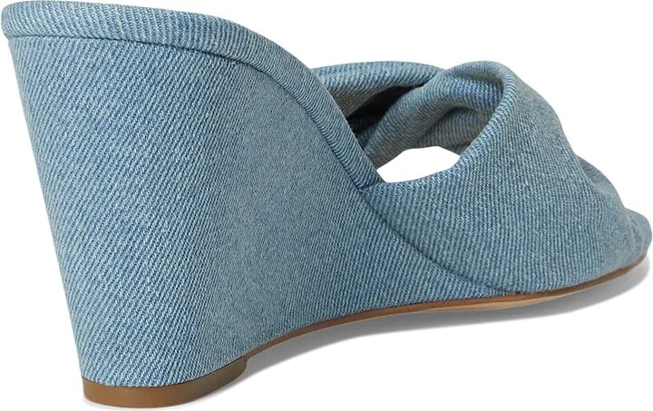 Nine West Nikhil Women's Wedge Shoes Light Blue Denim : 9.5 M, Synthetic - Image 4