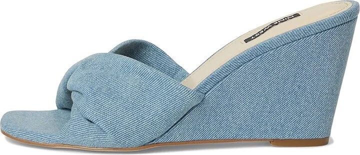 Nine West Nikhil Women's Wedge Shoes Light Blue Denim : 9.5 M, Synthetic - Image 6