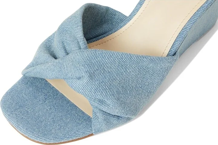 Nine West Nikhil Women's Wedge Shoes Light Blue Denim : 9.5 M, Synthetic - Image 7