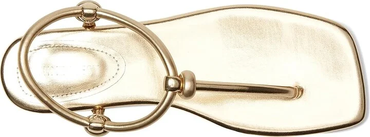 Nine West Nortny Women's Dress Sandals Gold : 9.5 M, Faux Leather - Image 2