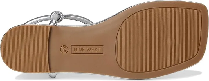 Nine West Nortny Women's Dress Sandals Silver : 6 M, Faux Leather - Image 3