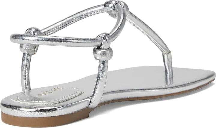Nine West Nortny Women's Dress Sandals Silver : 6 M, Faux Leather - Image 4