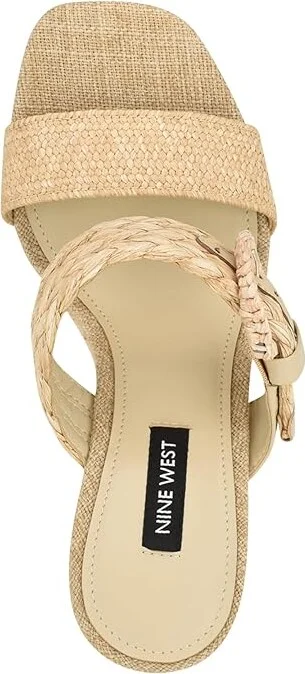 Nine West Novalie Women's Sandals Light Natural : 11 M, Rubber/Synthetic - Image 2