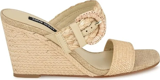 Nine West Novalie Women's Sandals Light Natural : 11 M, Rubber/Synthetic - Image 5