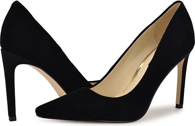Nine West Oraye High Women's Heels Black Suede : 7 M