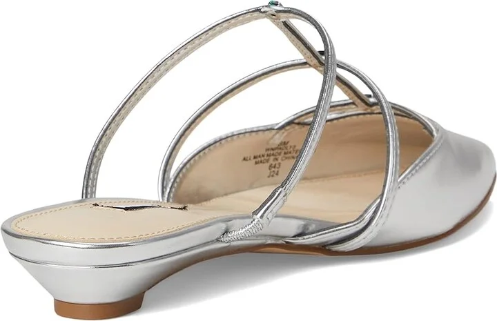 Nine West Paoly Women's Shoes Silver : 8.5 M, Leather/Rubber - Image 4