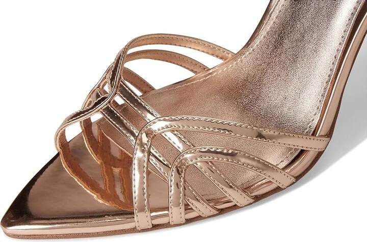 Nine West Paxal Women's Wedge Shoes Rose Gold Mirror Metallic : 7 M, Leather/Rubber - Image 7