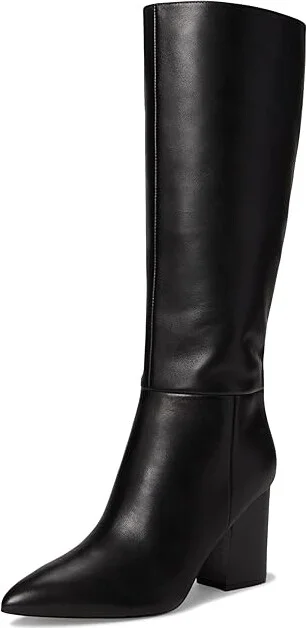 Nine West Peachey Women's Boots Black Leather : 5.5 M - Image 5