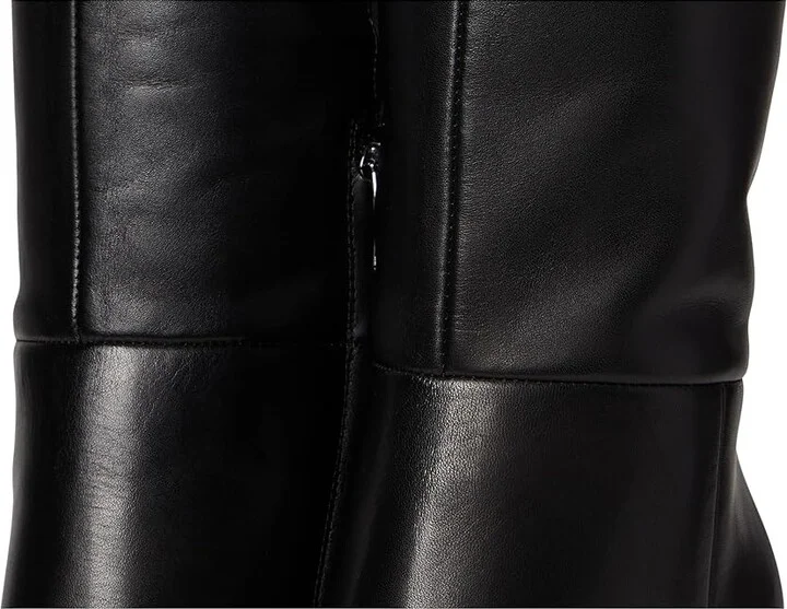 Nine West Peachey Women's Boots Black Leather : 5.5 M - Image 7