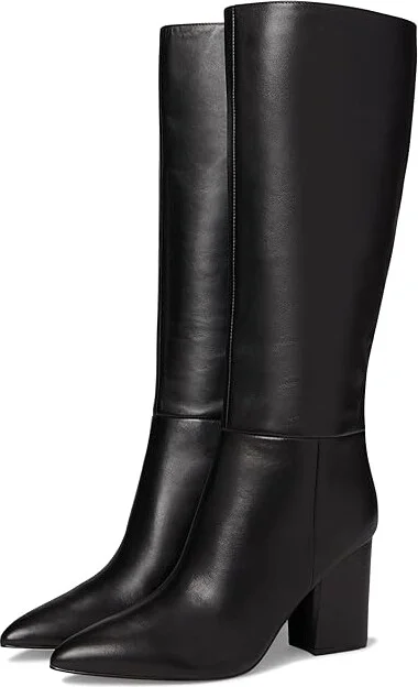 Nine West Peachey Women's Boots Black Leather : 5.5 M
