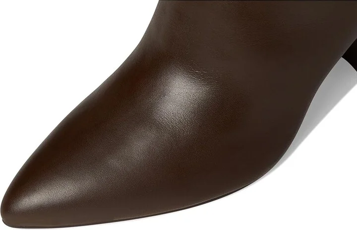 Nine West Peachey Women's Boots Dark Brown Leather : 12 M - Image 2