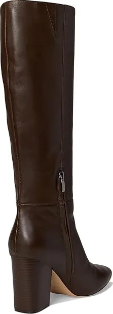 Nine West Peachey Women's Boots Dark Brown Leather : 12 M - Image 4