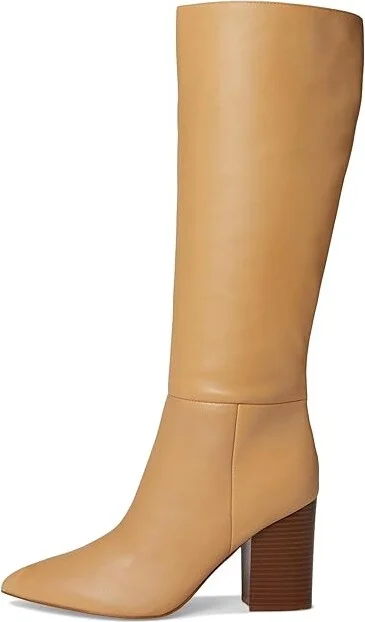 Nine West Peachey Women's Boots Light Natural Leather : 12 M - Image 6