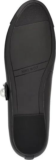 Nine West Platy Women's Flat Shoes Black : 7.5 M, Leather/Rubber - Image 3