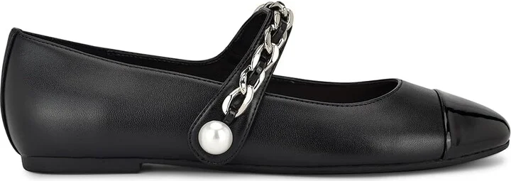 Nine West Platy Women's Flat Shoes Black : 7.5 M, Leather/Rubber - Image 6