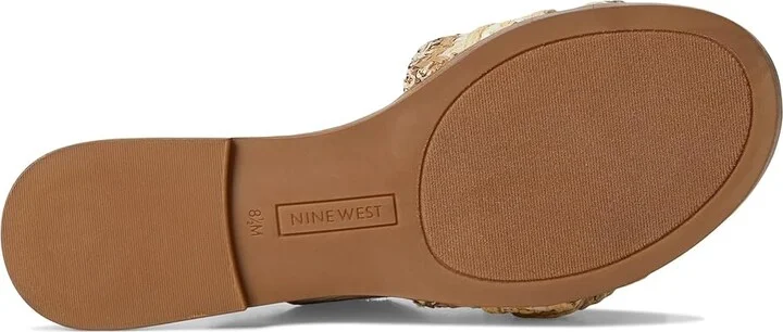 Nine West Poland Women's Dress Sandals Light Natural/Cream : 5.5 M, Synthetic - Image 3