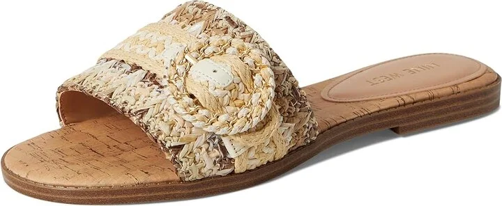 Nine West Poland Women's Dress Sandals Light Natural/Cream : 5.5 M, Synthetic - Image 5