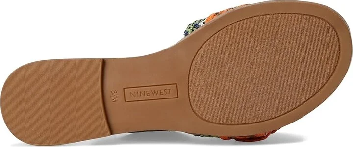 Nine West Poland Women's Dress Sandals Orange/Brown : 7.5 M, Synthetic - Image 3