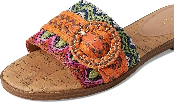 Nine West Poland Women's Dress Sandals Orange/Brown : 7.5 M, Synthetic - Image 7