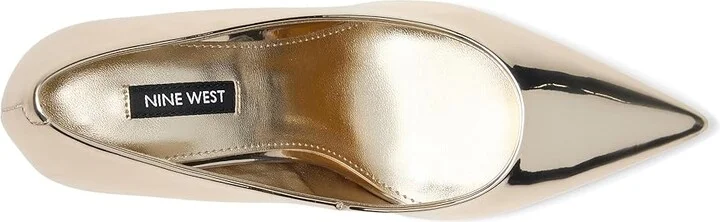 Nine West Princesa Women's Shoes Gold Mirror Metallic : 5 M, Synthetic - Image 2