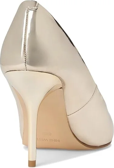 Nine West Princesa Women's Shoes Gold Mirror Metallic : 5 M, Synthetic - Image 4
