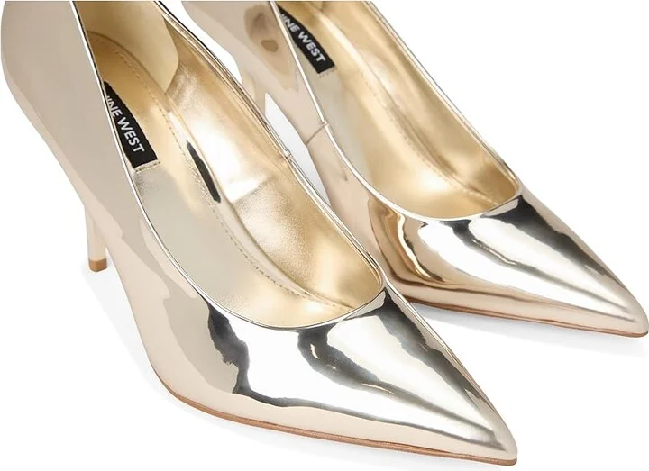 Nine West Princesa Women's Shoes Gold Mirror Metallic : 5 M, Synthetic - Image 7