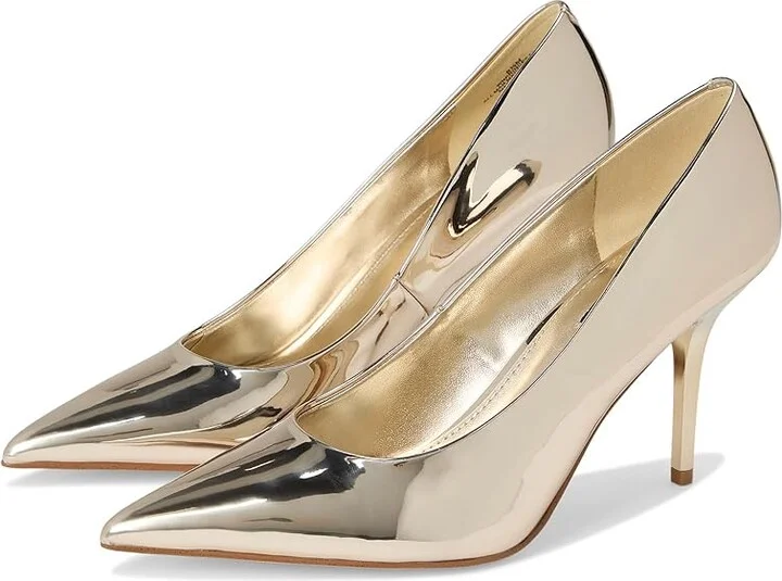 Nine West Princesa Women's Shoes Gold Mirror Metallic : 5 M, Synthetic