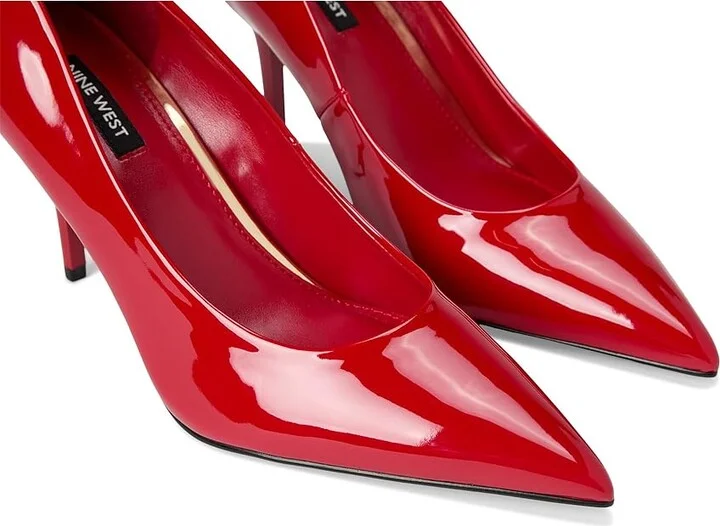 Nine West Princesa Women's Shoes Red Patent : 9.5 M, Synthetic - Image 7