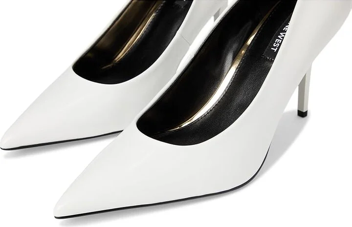 Nine West Princesa Women's Shoes White Patent : 9.5 M, Synthetic - Image 7