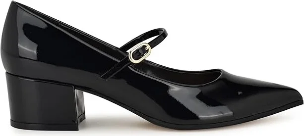 Nine West Prix High Women's Heels Black Patent : 7 M, Leather/Suede - Image 6