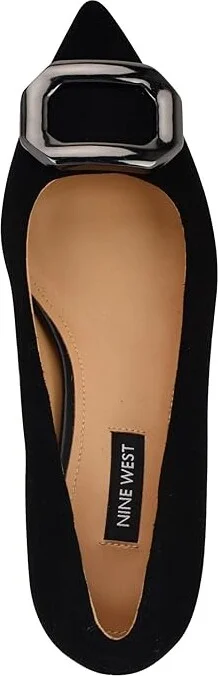 Nine West Propper High Women's Heels Black Suede : 6.5 M, Rubber/Suede - Image 2