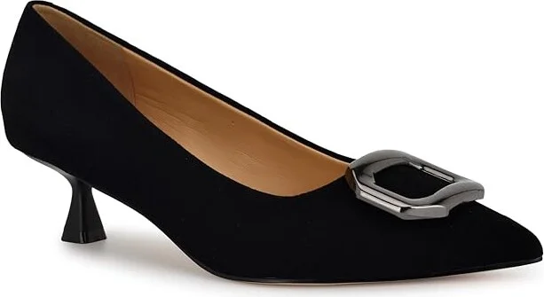 Nine West Propper High Women's Heels Black Suede : 6.5 M, Rubber/Suede - Image 5