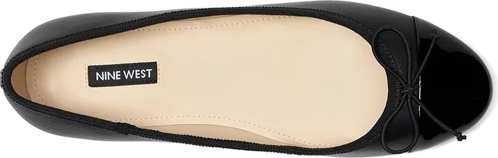 Nine West Prosep Women's Flat Shoes Black Leather : 9 M - Image 2