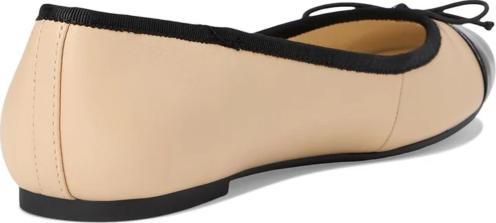 Nine West Prosep Women's Flat Shoes Light Natural Leather/Black : 5 M - Image 4