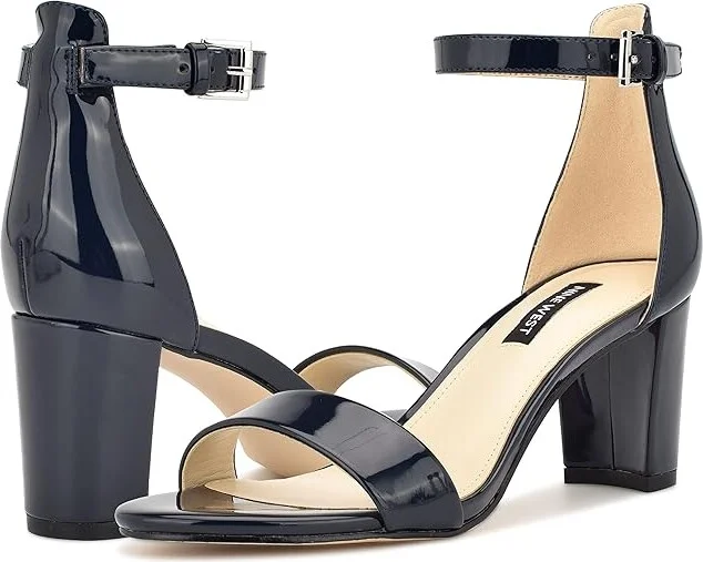 Nine West Pruce 3 Women's Shoes Navy Patent : 5.5 M, Synthetic
