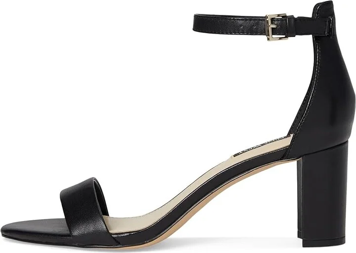 Nine West Pruce Block Heel Sandal High Women's Heels Black Nappa : 5.5 M, Leather - Image 7