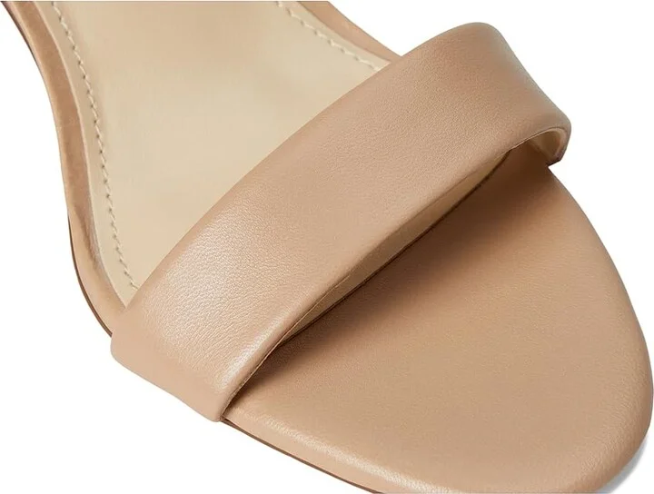 Nine West Pruce Block Heel Sandal High Women's Heels Natural Staci Leather : 5 M - Image 8