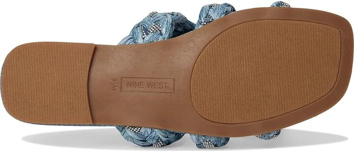 Nine West Qazz Women's Dress Sandals Light Blue : 8.5 M, Rubber/Synthetic - Image 3