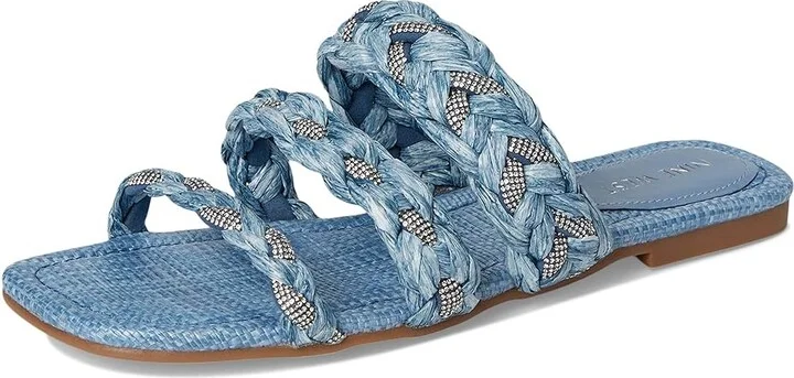 Nine West Qazz Women's Dress Sandals Light Blue : 8.5 M, Rubber/Synthetic - Image 5