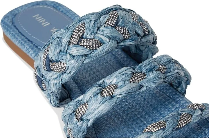 Nine West Qazz Women's Dress Sandals Light Blue : 8.5 M, Rubber/Synthetic - Image 7