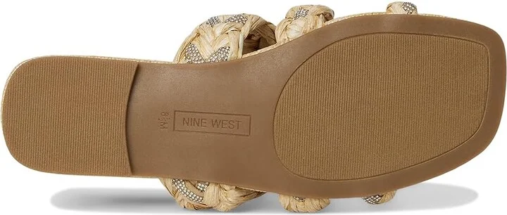 Nine West Qazz Women's Dress Sandals Light Natural : 7 M, Rubber/Synthetic - Image 3