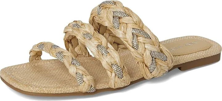 Nine West Qazz Women's Dress Sandals Light Natural : 7 M, Rubber/Synthetic - Image 5